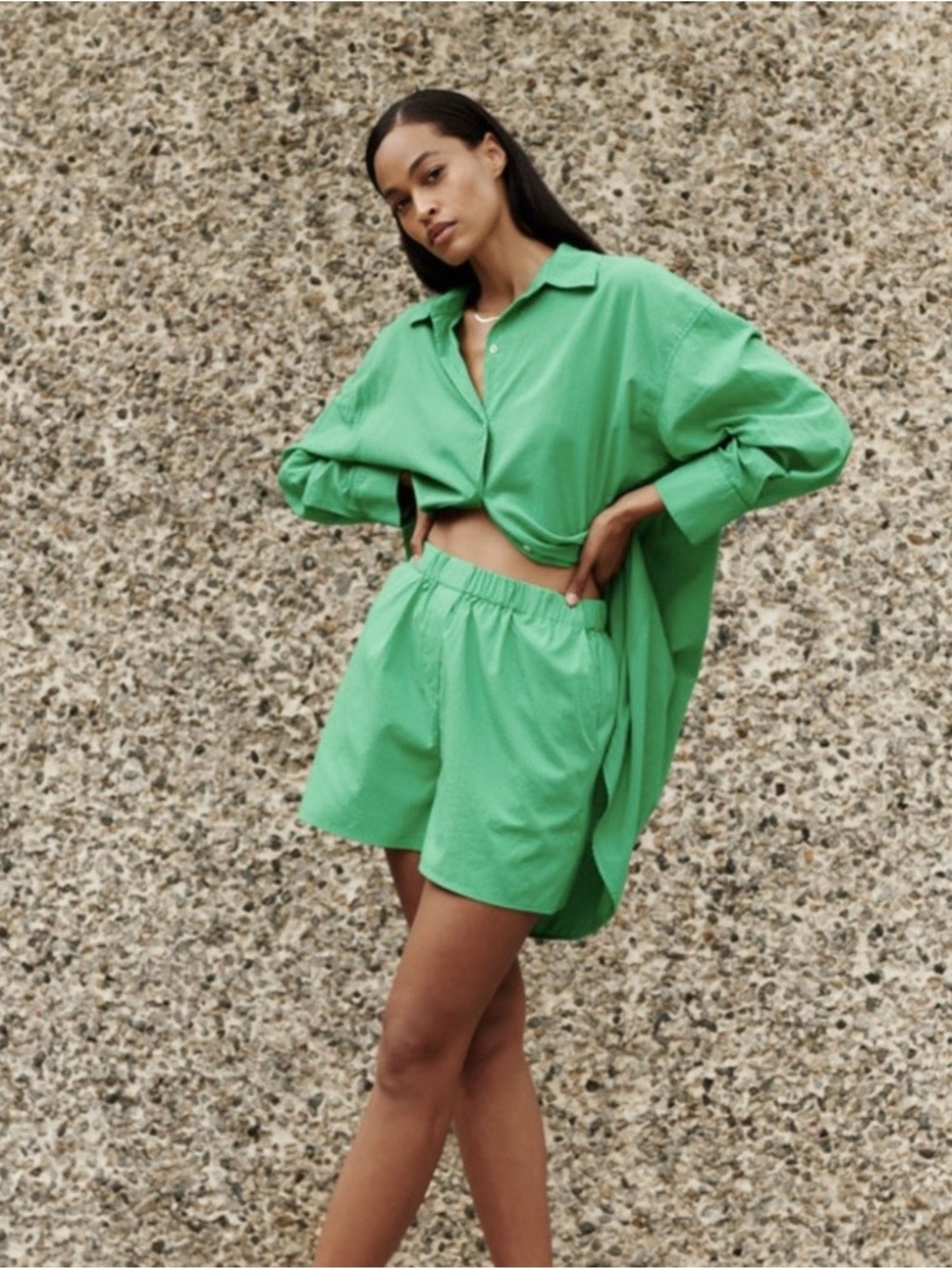 Velvet By Graham & Spencer Holly Cotton Poplin Shorts Kelly Green small NWT